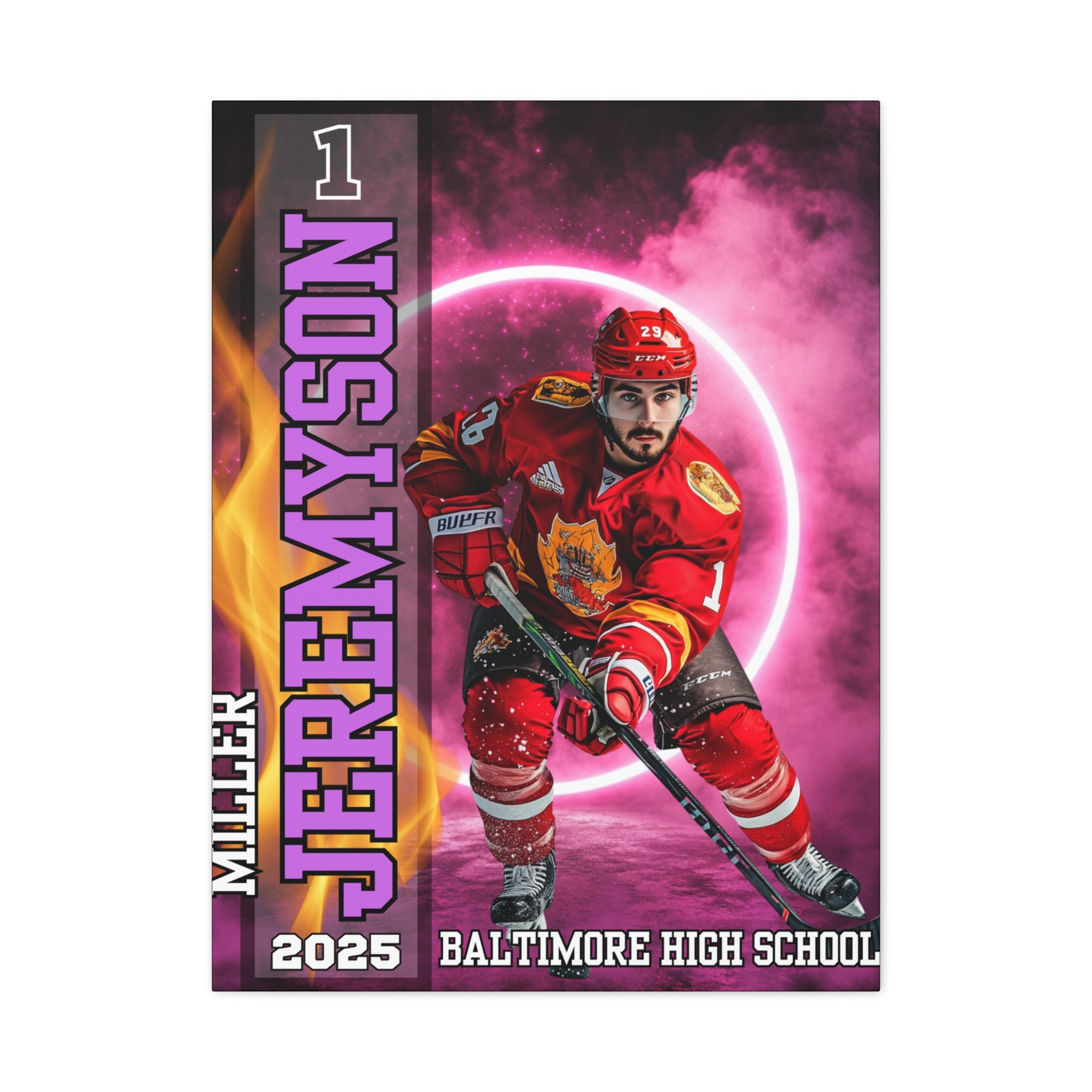Custom Athlete Canvas – Hockey Edition