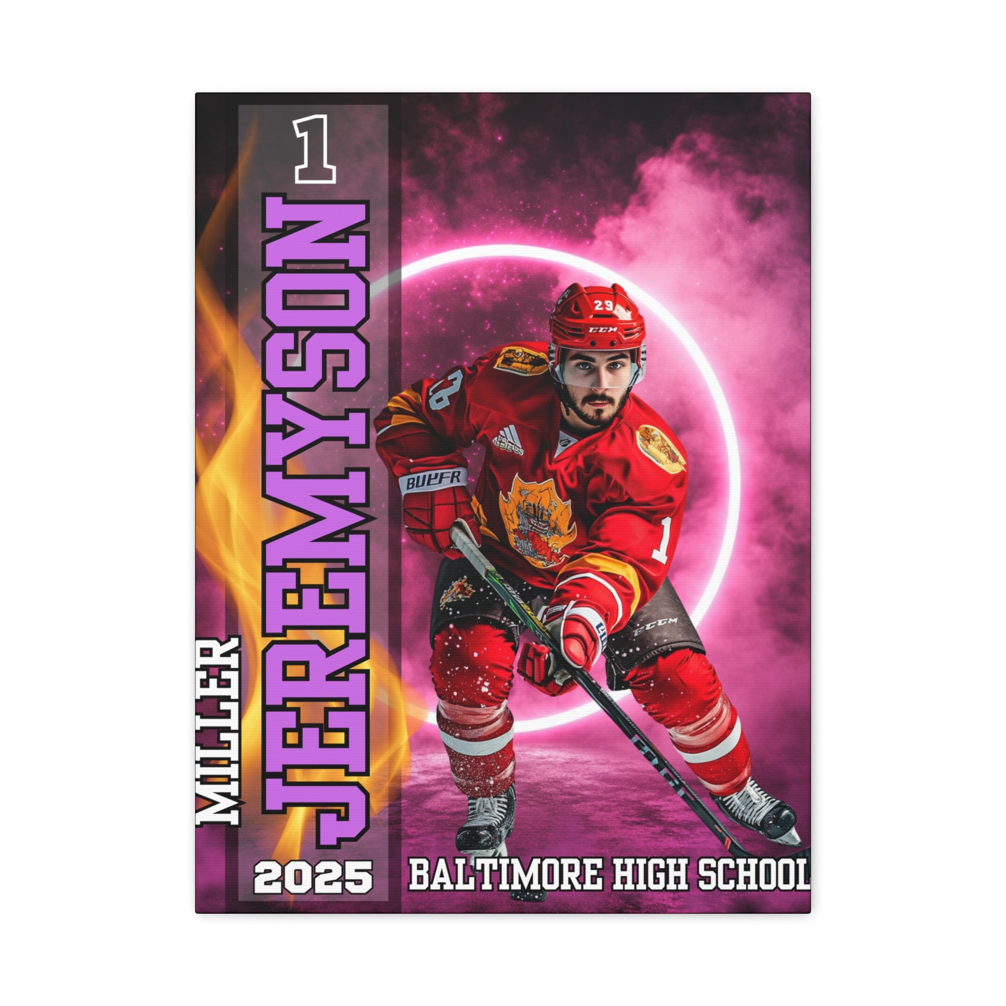 Custom Athlete Canvas – Hockey Edition