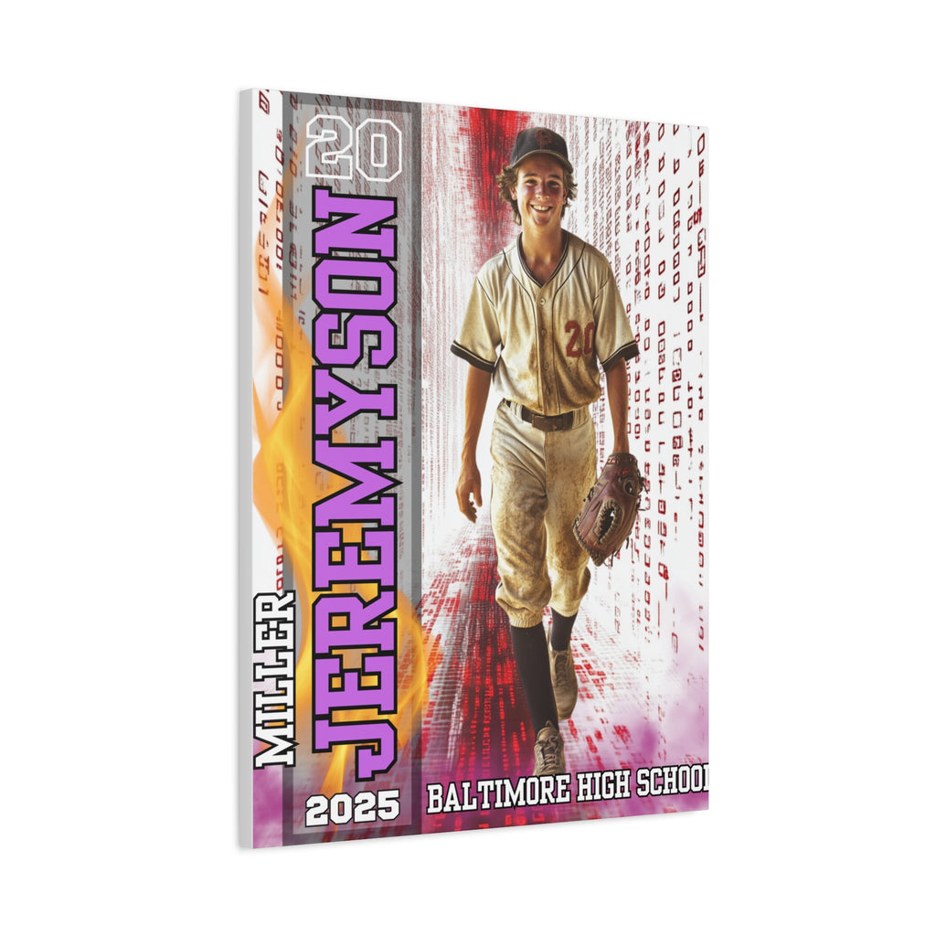Custom Baseball Player Canvas – Legacy Tunnel Edition