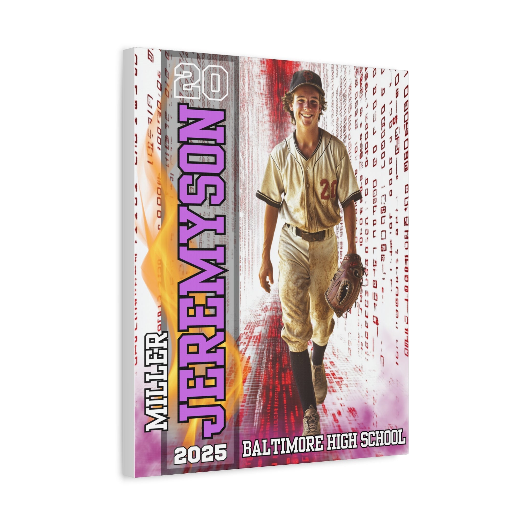 Custom Baseball Player Canvas – Legacy Tunnel Edition