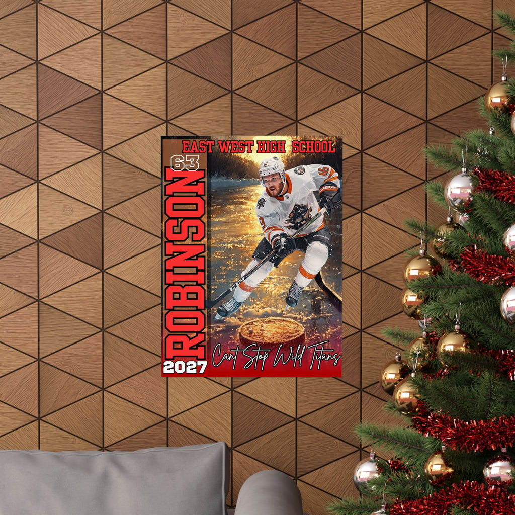 🏒 Custom Hockey Recruiting Poster (18x24)