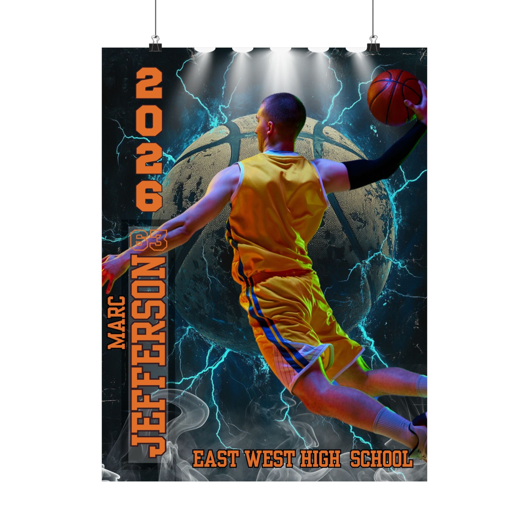 🏀 Custom Basketball Recruiting Poster (18x24)