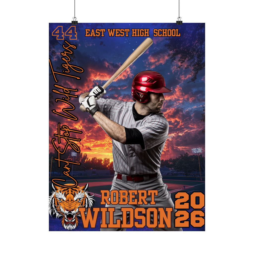 ⚾ Custom Baseball Recruiting Poster (18x24)