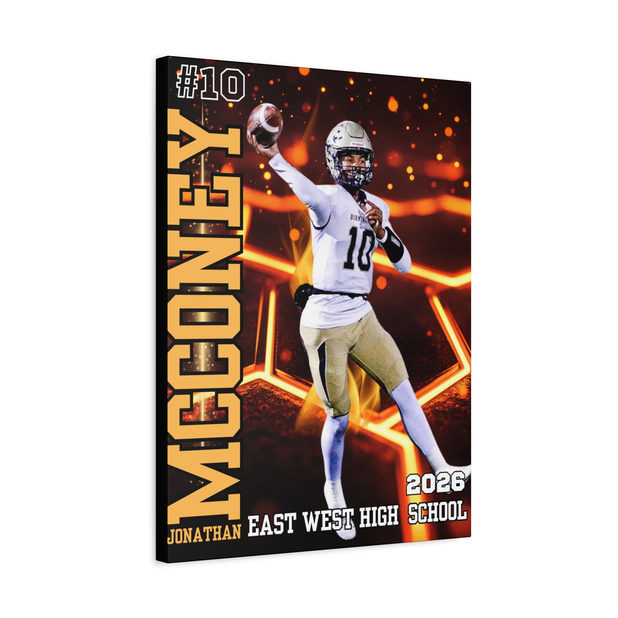 Custom Athlete Canvas – Football Edition