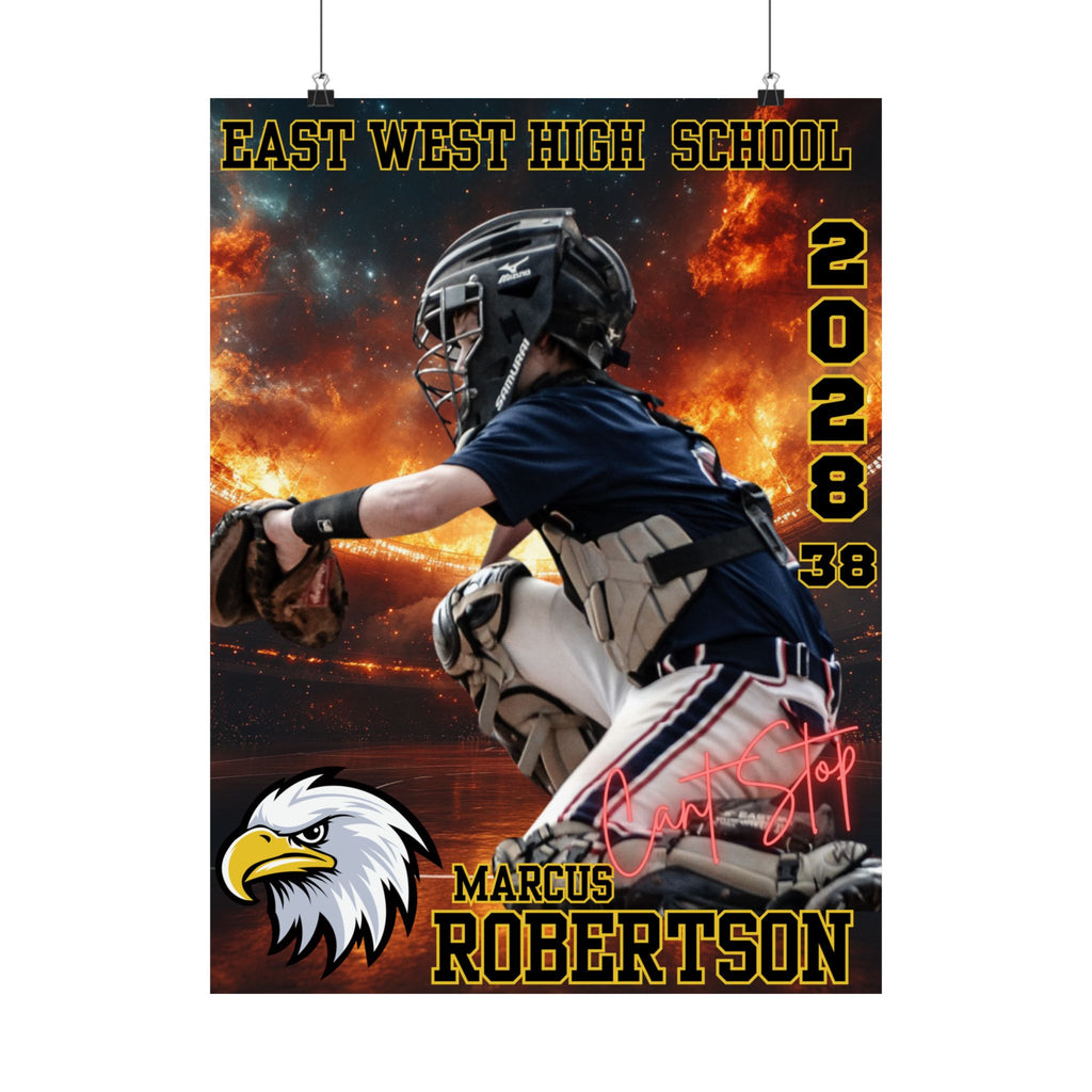 ⚾🔥 Custom Baseball Recruiting Poster (18x24)