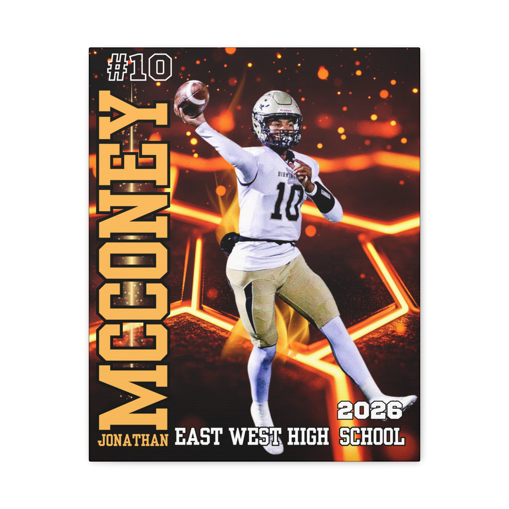 Custom Athlete Canvas – Football Edition