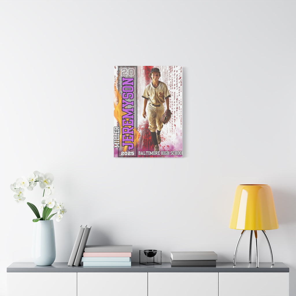Custom Baseball Player Canvas – Legacy Tunnel Edition