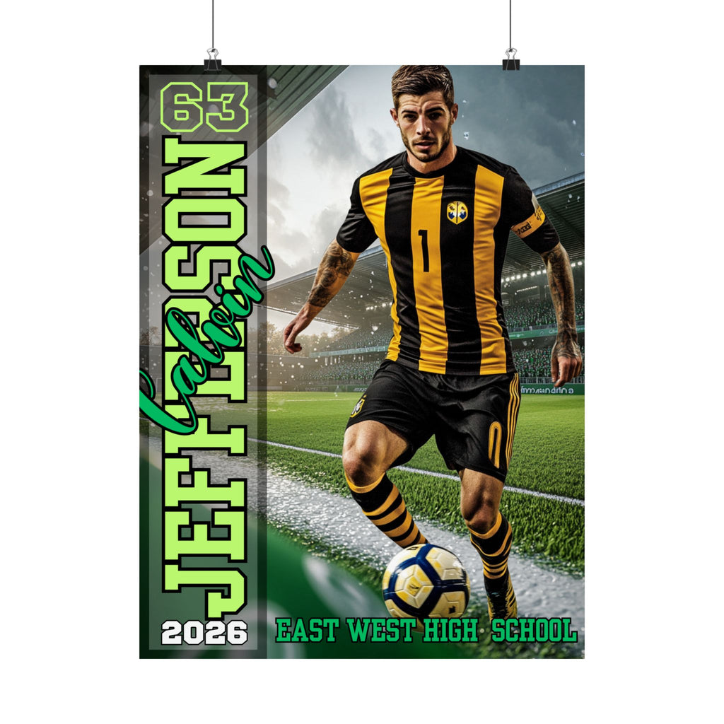 ⚽ Custom Soccer Recruiting Poster (18x24)