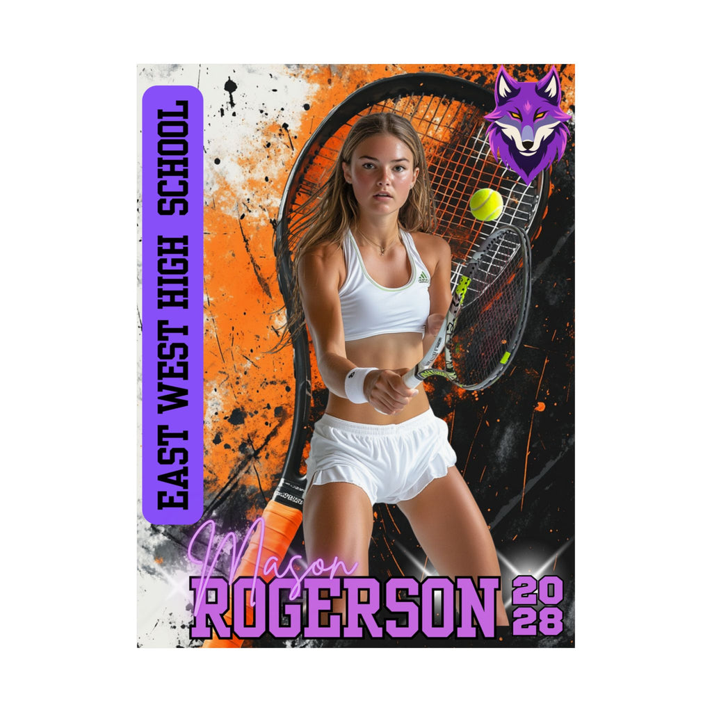 🎾 Custom Tennis Recruiting Poster (18x24)