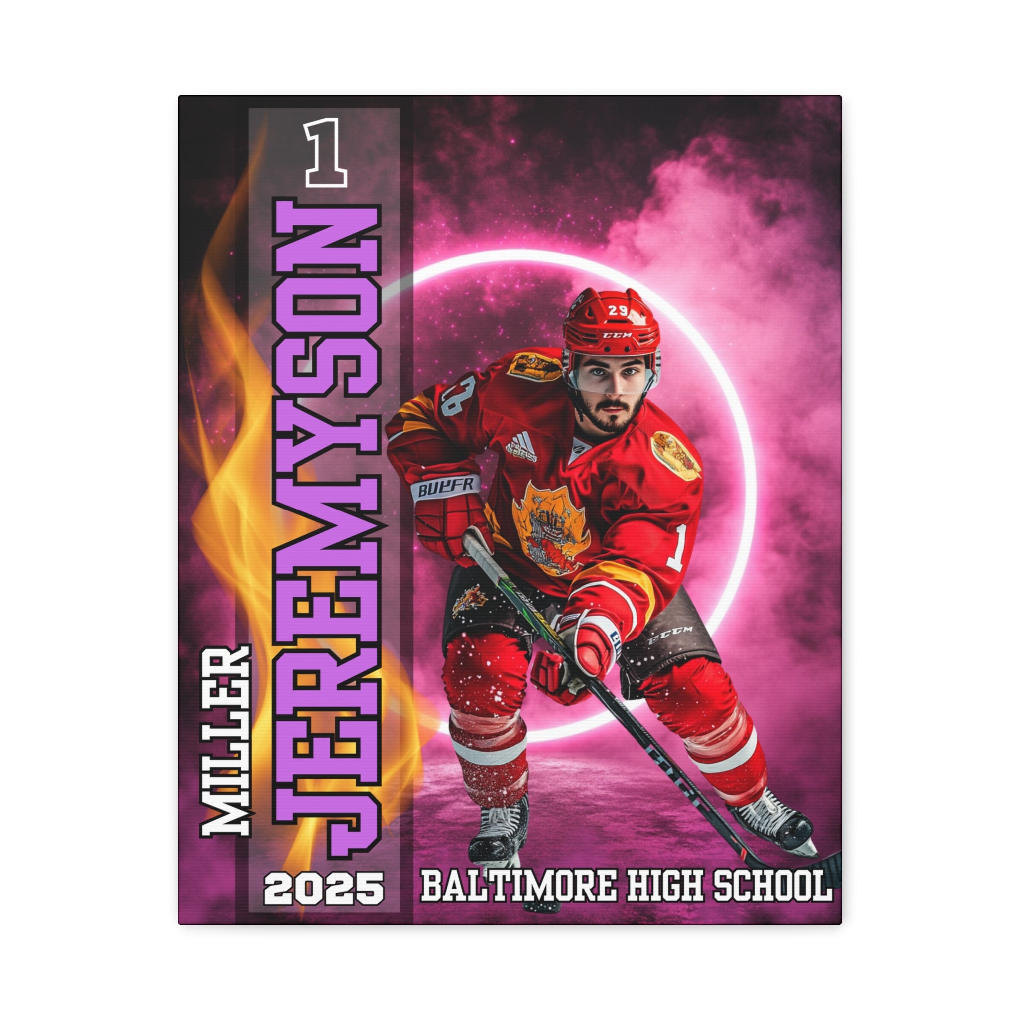 Custom Athlete Canvas – Hockey Edition