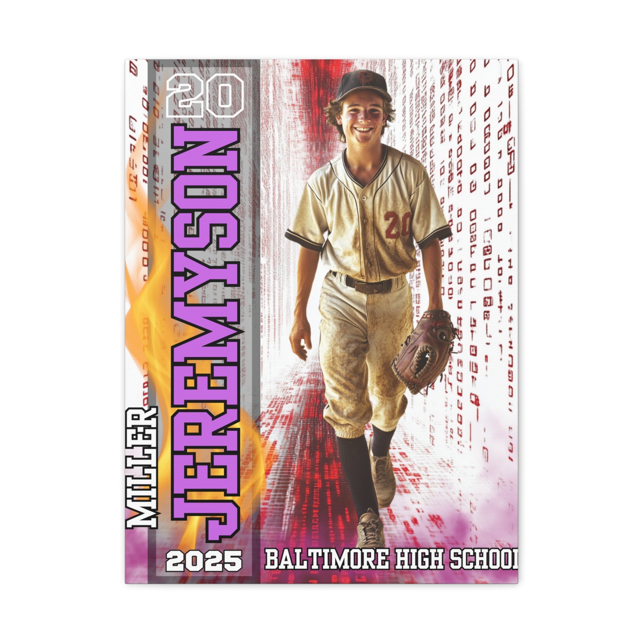 Custom Baseball Player Canvas – Legacy Tunnel Edition