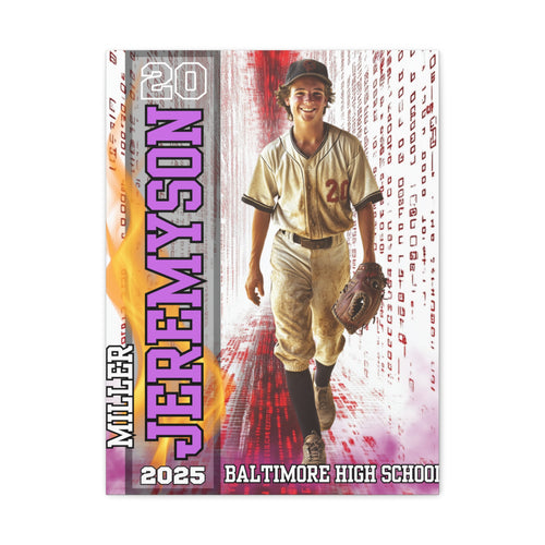 Custom Baseball Player Canvas – Legacy Tunnel Edition