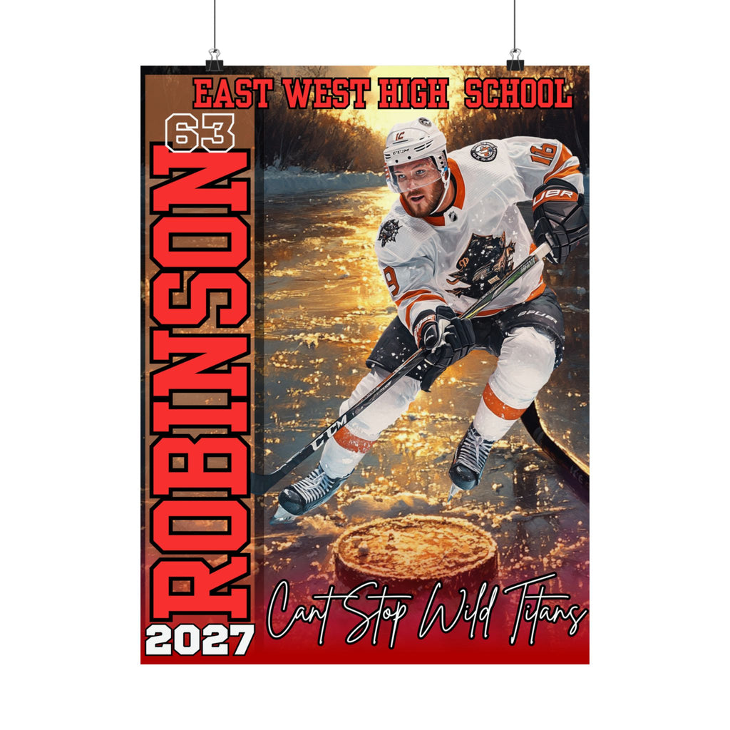 🏒 Custom Hockey Recruiting Poster (18x24)