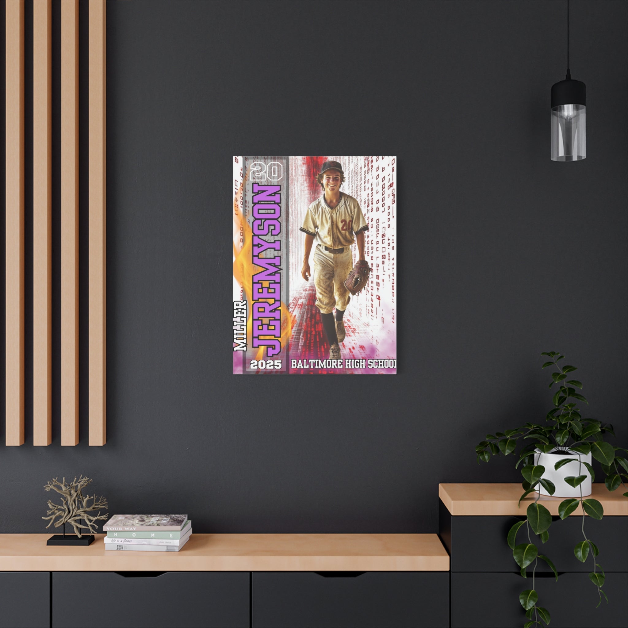 Custom Baseball Player Canvas – Legacy Tunnel Edition