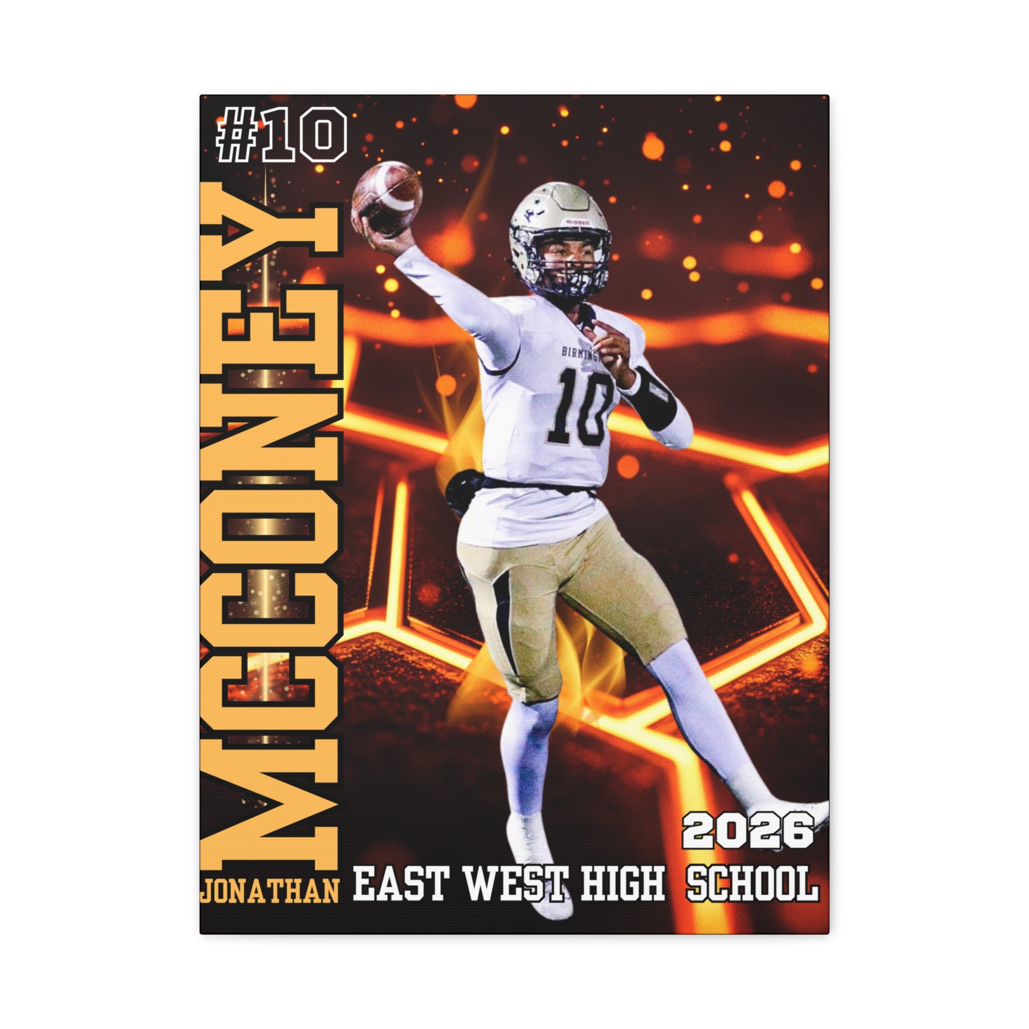 Custom Athlete Canvas – Football Edition