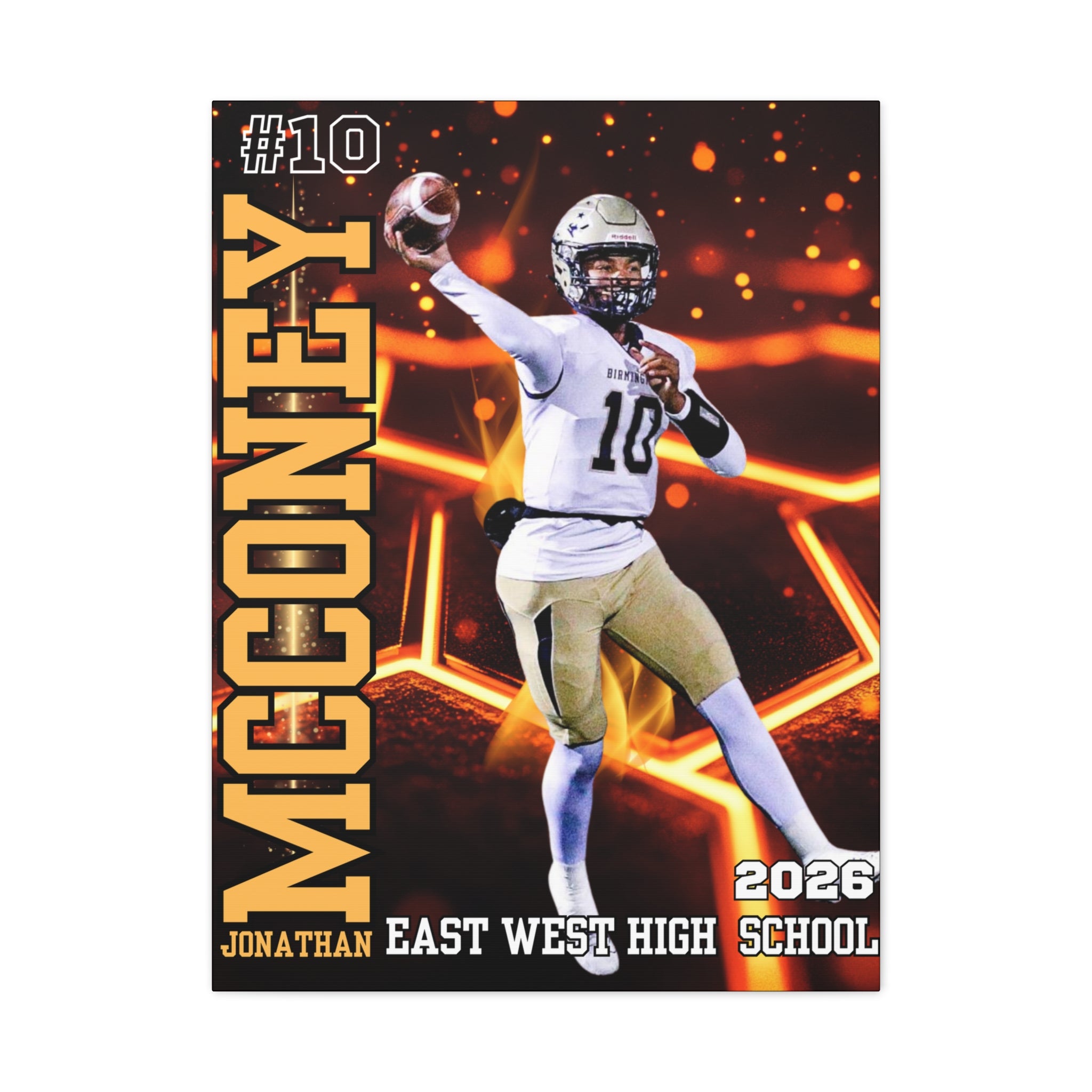 Custom Athlete Canvas – Football Edition