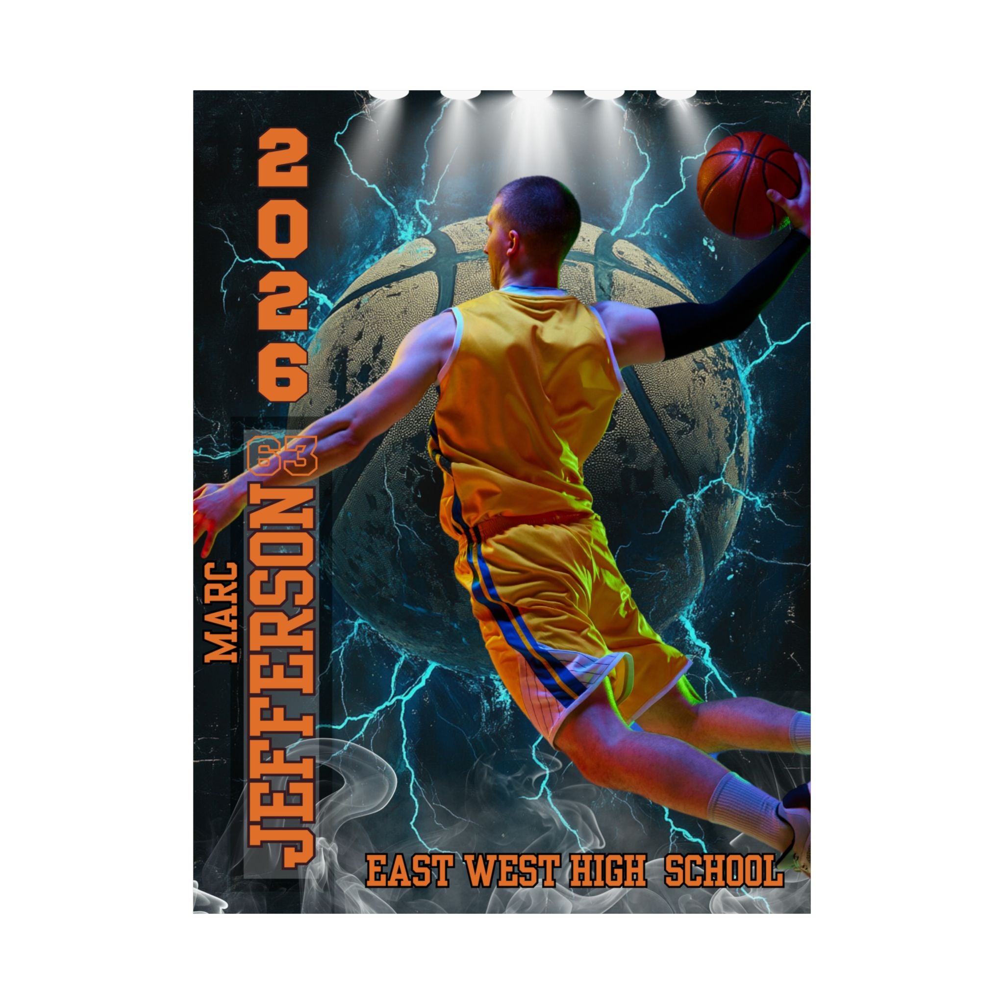 🏀 Custom Basketball Recruiting Poster (18x24)