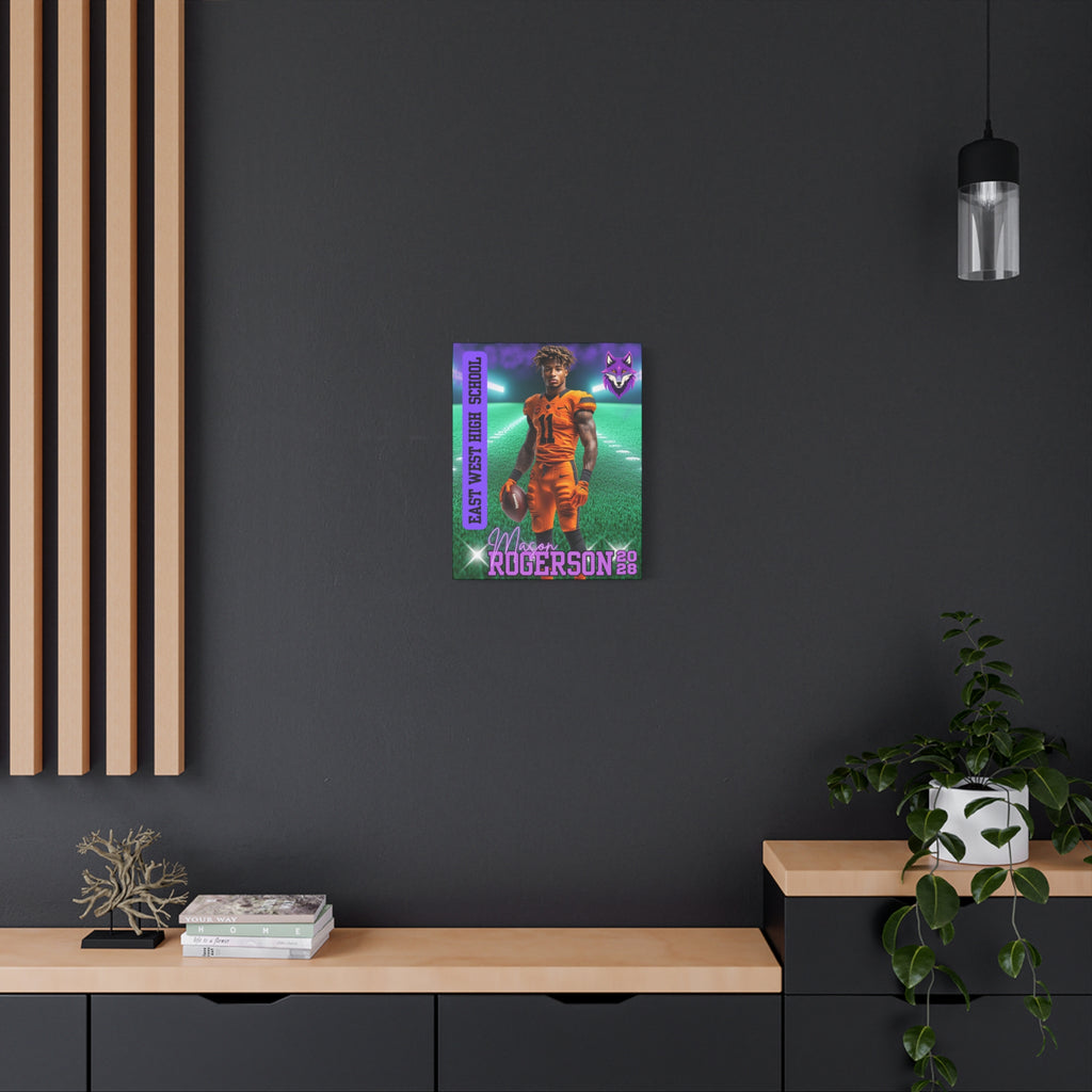 Custom Football Player Canvas – Spotlight Field Edition