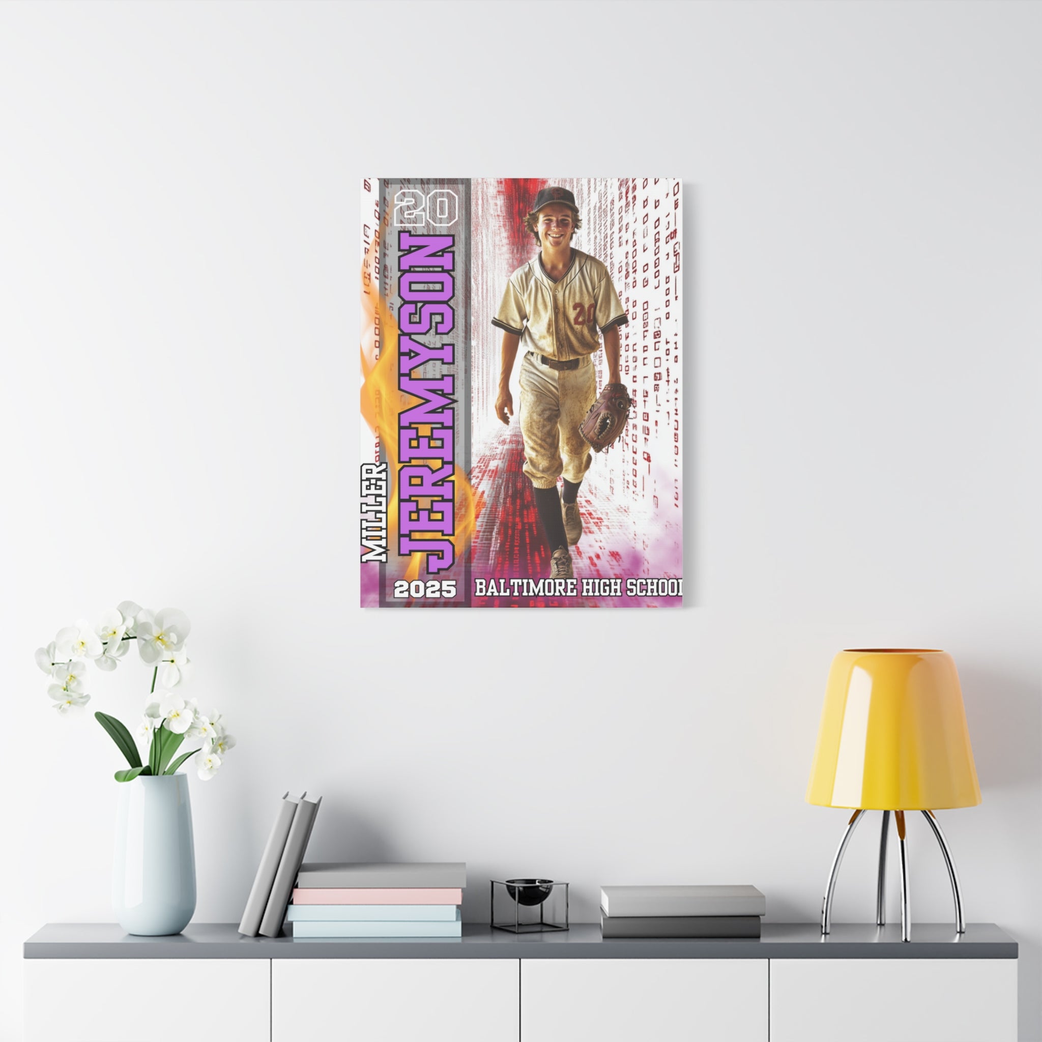 Custom Baseball Player Canvas – Legacy Tunnel Edition